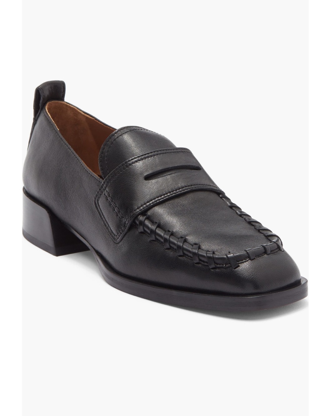 LABUCQ George Whipstitch Penny Loafer Womens Size 8 US 38 EU